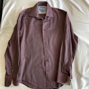 Egara purple button down shirt